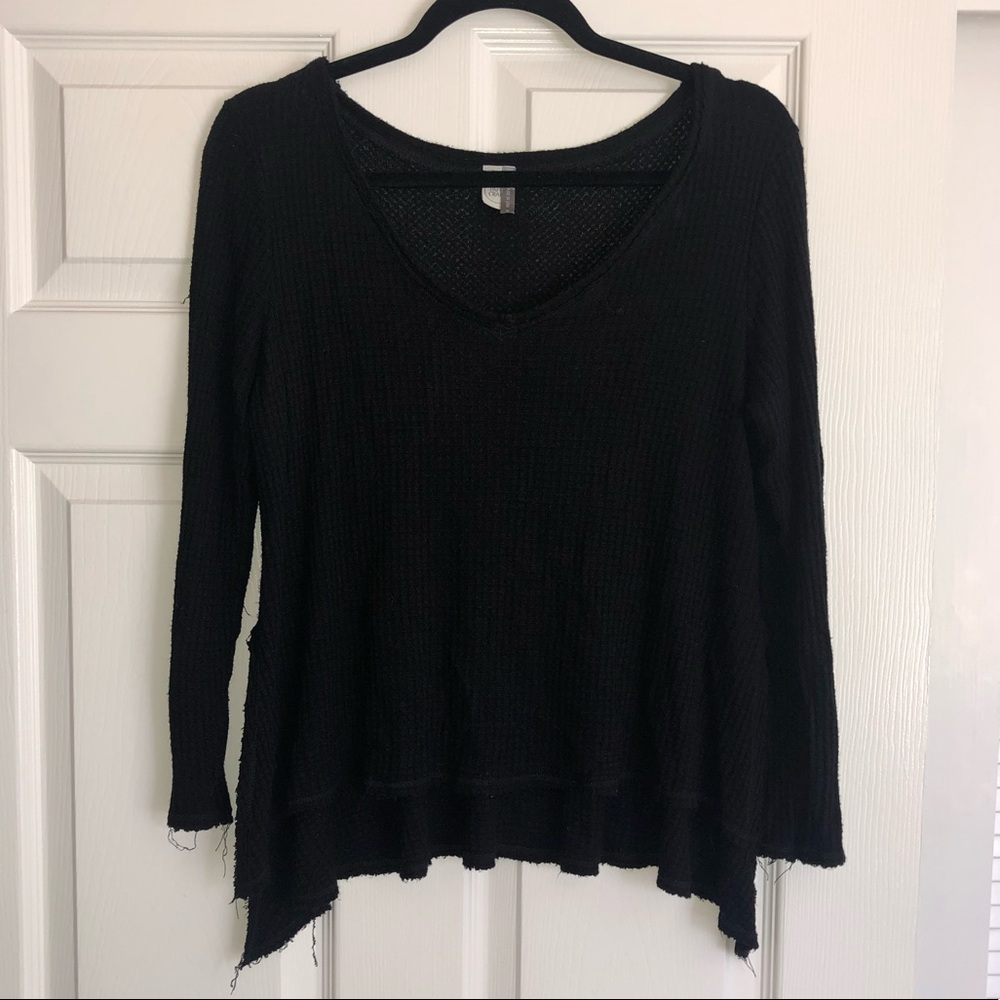 Black Waffle Long Sleeve